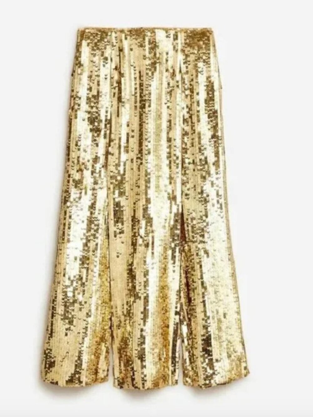 NWT J.Crew Collection Gold Sequin Slip Skirt - Size 4
